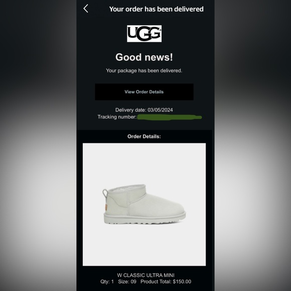Brand new in box sz 9 Ugg Ultra Mini in RARE sold out Goose color - Picture 4 of 4